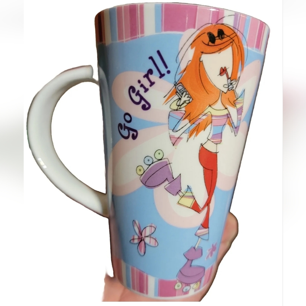 JOHNSON/BROTHERS  GIRLS BORN TO SHOP MUG 2005  H&H Ltd